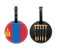 Bolsa de almacenamiento para camisetas de golf con diseño de bandera de Mongolia, diseño portátil, fácil de organizar, Negro, One Size