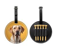 Bolsa de almacenamiento para camisetas de golf con diseño de perro labrador - Diseño de hebilla colgante portátil, Black, Talla única, Maleta