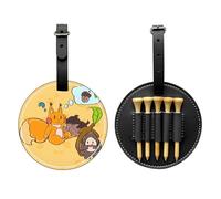 Bolsa de almacenamiento para camisetas de golf con estampado de ardilla y semillas de girasol, diseño portátil, fácil de organizar