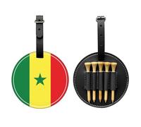 Bolsa de almacenamiento para camisetas de golf con estampado de bandera de Senegal, diseño portátil, fácil de organizar, Negro, One Size