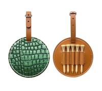 Bolsa de almacenamiento para camisetas de golf con estampado de cocodrilo verde, diseño portátil, fácil de organizar, Marrón, One Size
