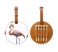 Bolsa de almacenamiento para camisetas de golf con estampado de flamenco gigante, diseño portátil, fácil de organizar