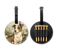 Bolsa de almacenamiento para camisetas de golf con estampado de perros divertidos, diseño portátil, fácil de organizar, Negro -, Talla única