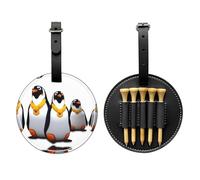 Bolsa de almacenamiento para camisetas de golf con estampado de pingüino, diseño portátil, fácil de organizar