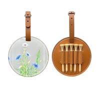 Bolsa de almacenamiento para camisetas de golf con flores de aciano en el sol, fácil de transportar y más eficiente para jugar al golf