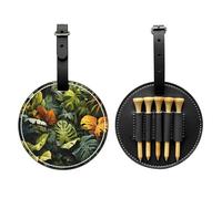 Bolsa de almacenamiento para camisetas de golf con hojas de palmera tropical, fácil de transportar y más eficiente para jugar al golf