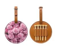 Bolsa de almacenamiento para camisetas de golf de flores rosadas, fácil de transportar y más eficiente para jugar al golf