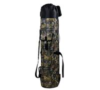 Bolsa de almacenamiento para caña de pescar de gran capacidad con cremallera y bolsillos, bolsa de tela Oxford para caña de pescar