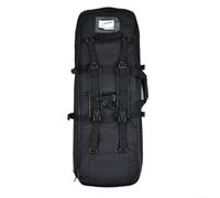 Bolsa de almacenamiento para caña de pescar, tela Oxford 600D con acolchado grueso, correas ajustables para hombro y pecho, soporte para tarjetas de nombre para camping, caza, viajes al aire libre