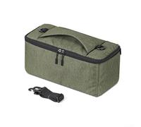Bolsa de almacenamiento para carrete de pesca con interior suave y exterior de nailon impermeable, con cómodas asas de transporte y compartimentos divididos para organizar el equipo (43 x 26 x 19 cm)