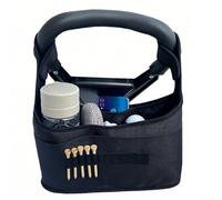 Bolsa de almacenamiento para carrito de golf, Organizador de accesorios, Para portaherramientas, Bolsa de engranajes resistente a la intemperie, Para correas de fácil fijación, Negro compacto para