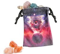 Bolsa de Almacenamiento para Cartas del Tarot, Bolsa de Almacenamiento para Cartas del Tarot, Bolsa de cordón para Tarjetas de Tarot, Bolsa portátil con cordón, 13 x 18 cm, diseño de de Estrella
