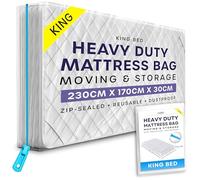 Bolsa de Almacenamiento para Colchón King con Cremallera - 1 Unidad de Funda Impermeable para Colchón para Mudanzas - Bolsa para Proteger Colchones de Manchas, Polvo y Daños por Plagas