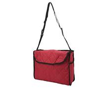 Bolsa de almacenamiento para colgar en silla de ruedas, ligera, acolchada, de algodón para carrito, andador de propulsión eléctrica para almacenamiento (borgoña)