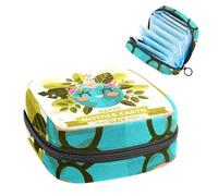Bolsa de almacenamiento para compresas sanitarias, bolsa para copa menstrual, organizador de bolsas de período para almohadillas femeninas, tampones, feliz día de la madre tierra con lindo planeta