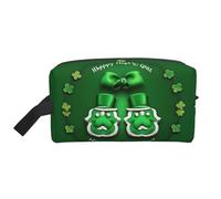 Bolsa de almacenamiento para el día de San Patricio, pequeña bolsa de maquillaje para bolso, bolsa de maquillaje de viaje, mini bolsa de cosméticos para hombre, Feliz día de San Patricio, Talla única