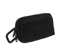 Bolsa de Almacenamiento para Grabadora Zoom H1essential Portátil | Negro, Oxford y Nylon, Doble Compartimento Cremallera, Clip Mosquetón y Correa de Transporte