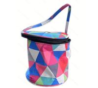Bolsa de almacenamiento para hilo vacía Yarn Storage Bag Round Knitting Wool Bags Organizer Crochet Sewing Needles Handbag Weave Tools Accessories para madejas de Hilo, Ganchos de Ganchillo(Triangle)