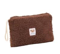 Bolsa de almacenamiento para lápices labiales de alta capacidad con diseño de oso IconTravel para mujeres, kits de maquillaje, carteras, estuches para lápices, a3, 20.0*15.0*1.0