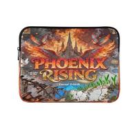 Bolsa de almacenamiento para laptop de 13 a 14 pulgadas, con eslogan creativo: Phoenix Rising, funda para computadora con cremallera para viajes, trabajo, negocios
