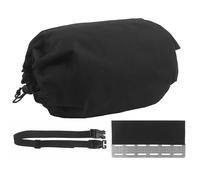 Bolsa de Almacenamiento para Máscara de Gas Táctica Multifuncional MOLLE, Organizador de Ropa Portátil. Tres Formas de Uso para Chaleco, Chaleco de Pecho y Cinturón(Black)