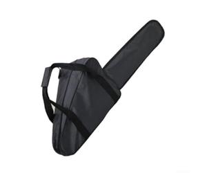 Bolsa de almacenamiento para motosierra con mango acolchado ergonómico y correas de cincha de doble costura, fabricada con tela Oxford 600D para uso diario (16-18 pulgadas, negro)