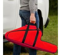 Bolsa de almacenamiento para motosierra para barras guía de hasta 16 pulgadas con tela Oxford 600D impermeable y mango ergonómico para un uso cómodo (20 pulgadas rojo)