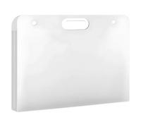 Bolsa de almacenamiento para obras de arte, clip de colección de plástico impermeable, portafolios de cuaderno de bocetos A4, portador de arte de mano para pinturas