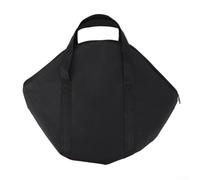 Bolsa de almacenamiento para parrilla y sartén con asa para acampar al aire libre, fabricada con material de tela Oxford 600D (para 39-40 cm)