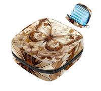 Bolsa de almacenamiento para sanitarios, soporte para almohadillas de lactancia, bolsas menstruales con cremallera, diseño de mariposa-450 femenino, organizador de tampones