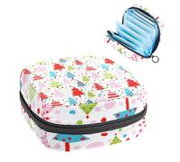 Bolsa de almacenamiento para sanitarios, soporte para almohadillas de lactancia, bolsas menstruales con cremallera, árbol de Navidad, organizador de tampones femeninos 450