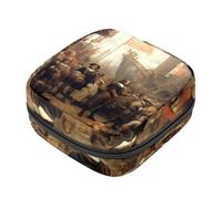 Bolsa de almacenamiento para sanitarios, soporte para almohadillas de lactancia, bolsas menstruales con cremallera, Columbus Day-1330, organizador de tampones