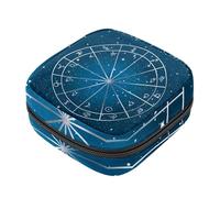 Bolsa de almacenamiento para sanitarios, soporte para almohadillas de lactancia, con cremallera, bolsas menstruales del zodiaco cielo estrellado, constelación, almohadilla menstrual femenina,