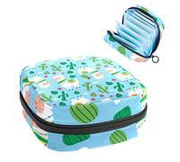 Bolsa de almacenamiento para servilletas sanitarias, bolsa de almacenamiento portátil para servilletas sanitarias, bonitas plantas de alpaca, Varios colores, 4.7x6.6x6.6 in/12x17x17 cm