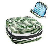 Bolsa de almacenamiento para servilletas sanitarias, bolsa de almacenamiento portátil para servilletas sanitarias, rayas de hojas simples, Varios colores, 4.7x6.6x6.6 in/12x17x17 cm