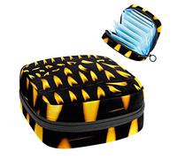 Bolsa de almacenamiento para servilletas sanitarias, bolsa de almacenamiento portátil para servilletas sanitarias, llama de vela, Varios colores, 4.7x6.6x6.6 in/12x17x17 cm