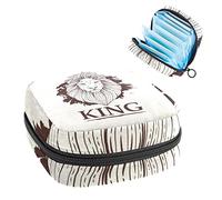 Bolsa de almacenamiento para servilletas sanitarias, bolsa de almacenamiento portátil para servilletas sanitarias, King Lion_Mountain District 1, Varios colores, 4.7x6.6x6.6 in/12x17x17 cm