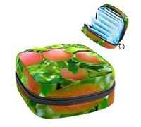 Bolsa de almacenamiento para servilletas sanitarias, bolsa de almacenamiento portátil para servilletas, árbol frutal, Varios colores, 4.7x6.6x6.6 in/12x17x17 cm