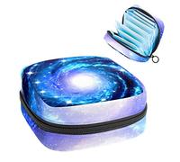 Bolsa de almacenamiento para servilletas sanitarias, bolsa de almacenamiento portátil para servilletas sanitarias, increíble río de estrellas, Varios colores, 4.7x6.6x6.6 in/12x17x17 cm