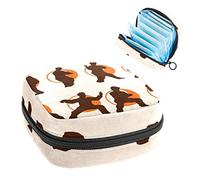 Bolsa de almacenamiento para servilletas sanitarias, bolsa de almacenamiento portátil para servilletas sanitarias, patrón de Tai Chi, Varios colores, 4.7x6.6x6.6 in/12x17x17 cm