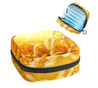 Bolsa de almacenamiento para servilletas sanitarias, bolsa de almacenamiento portátil para servilletas sanitarias, campo otoñal de grano amarillo, Varios colores, 4.7x6.6x6.6 in/12x17x17 cm