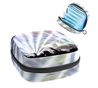 Bolsa de almacenamiento para servilletas sanitarias, bolsa de almacenamiento portátil para servilletas sanitarias, concierto vocal fresco, Varios colores, 4.7x6.6x6.6 in/12x17x17 cm