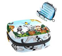 Bolsa de almacenamiento para servilletas sanitarias, bolsa de almacenamiento portátil para servilletas sanitarias, animales salvajes, Varios colores, 4.7x6.6x6.6 in/12x17x17 cm