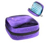 Bolsa de almacenamiento para servilletas sanitarias, bolsa de almacenamiento portátil para servilletas, fantástico patrón de cielo, Varios colores, 4.7x6.6x6.6 in/12x17x17 cm