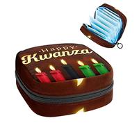 Bolsa de almacenamiento para servilletas sanitarias, bolsa de almacenamiento portátil para servilletas sanitarias, celebración de la primera vela, Varios colores, 4.7x6.6x6.6 in/12x17x17 cm