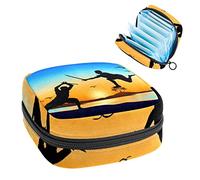 Bolsa de almacenamiento para servilletas sanitarias, bolsa de almacenamiento portátil para servilletas sanitarias, lucha contra espadas, Varios colores, 4.7x6.6x6.6 in/12x17x17 cm