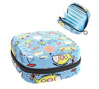 Bolsa de almacenamiento para servilletas sanitarias, bolsa de almacenamiento portátil para servilletas, juguete para jugar en avión o bicicleta, Varios colores, 4.7x6.6x6.6 in/12x17x17 cm