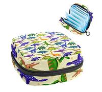 Bolsa de almacenamiento para servilletas sanitarias, bolsa de almacenamiento portátil para servilletas, amarillo dinosaurio, Varios colores, 4.7x6.6x6.6 in/12x17x17 cm