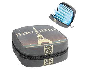 Bolsa de almacenamiento para servilletas sanitarias, bolsa de almacenamiento portátil para servilletas sanitarias, Bonne Annee, Varios colores, 4.7x6.6x6.6 in/12x17x17 cm