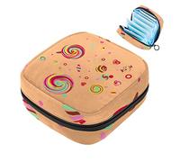Bolsa de almacenamiento para servilletas sanitarias, bolsa de copa menstrual, bolsa de viaje para niñas, organizador de almohadillas sanitarias, paleta dulce y caramelo